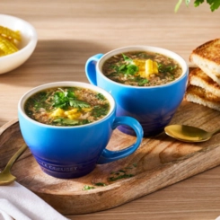 Caneca Bistrô de Cerâmica 400 ml Azure Blue Le Creuset