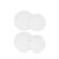 Jogo de 4 Pratos Rasos de Cerâmica 22 e 27 cm Branco Le Creuset