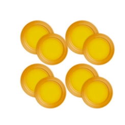 Jogo de 8 Pratos Rasos de Cerâmica 22 e 27 cm Nectar Le Creuset