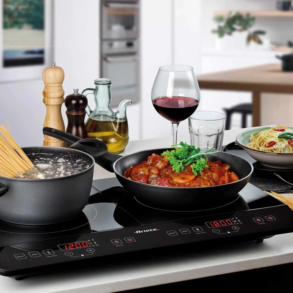Cooktop por Indução Portátil 2 Bocas 1800W 127V Preto Ariete
