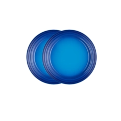 Jogo de 2 Pratos Rasos de Cerâmica 22 cm Azure Blue Le Creuset