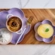 Jogo de 4 Pratos Rasos Flor de Cerâmica 14 e 23 cm Bluebell Roxo Le Creuset