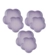 Jogo de 6 Pratos Rasos Flor de Cerâmica 14 e 23 cm Bluebell Roxo Le Creuset