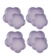Jogo de 8 Pratos Rasos Flor de Cerâmica 14 e 23 cm Bluebell Roxo Le Creuset