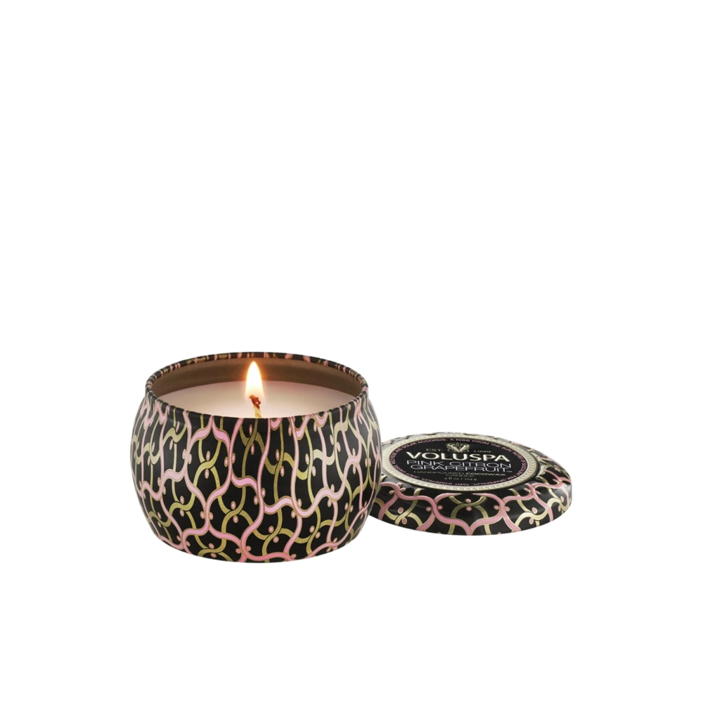Mini Vela Decorativa em Lata 25h Pink Citron Grapefruit Voluspa
