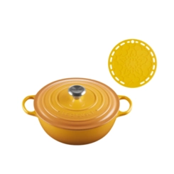 Kit Panela Marmita 26 cm e Suporte de Silicone Nectar Le Creuset