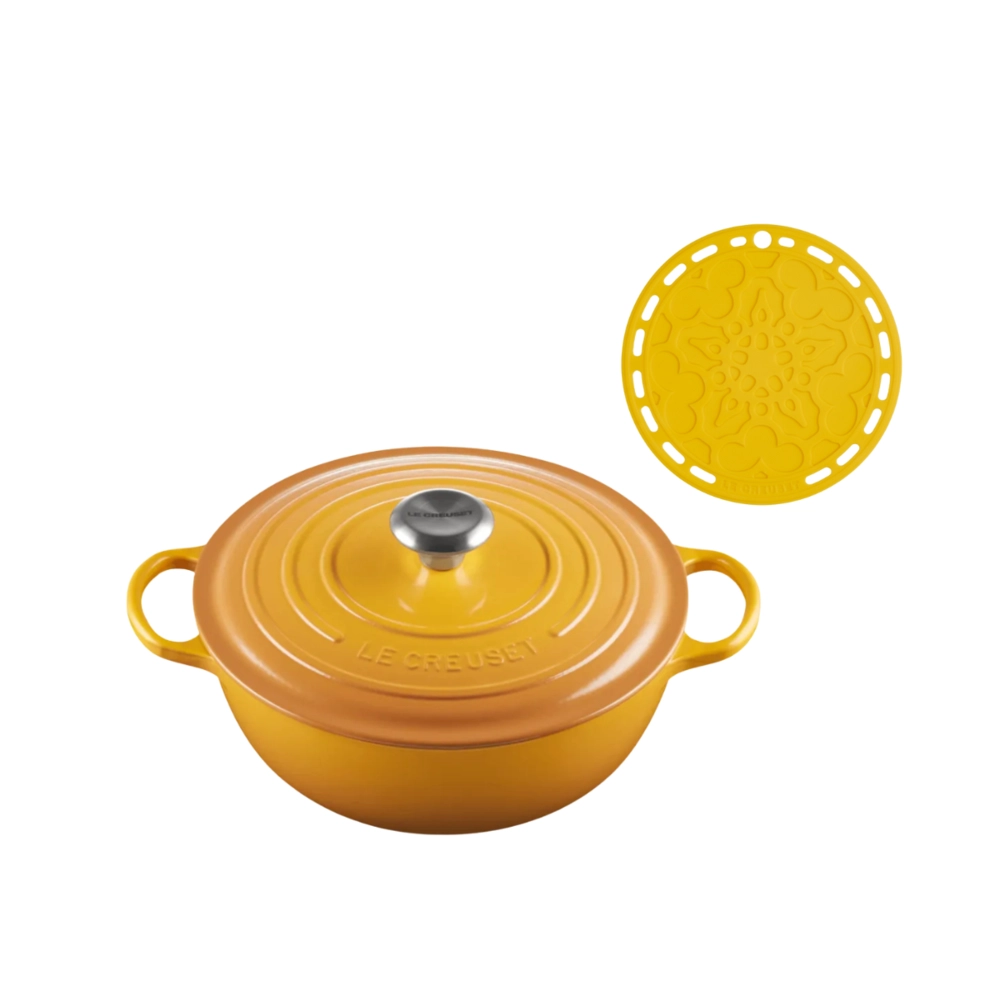 Kit Panela Marmita 26 cm e Suporte de Silicone Nectar Le Creuset