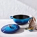 Kit Panela Marmita 26 cm e Suporte de Silicone Azure Blue Le Creuset