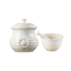 Kit Pote de Alho e Pilão com Macerador Meringue Le Creuset