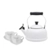 Kit Chaleira Tradicional e 2 Canecas Coração com Pires Branco Le Creuset