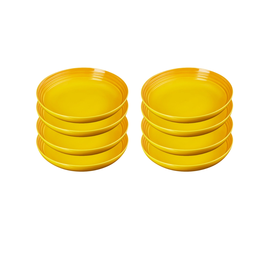Jogo de 8 Pratos Fundos de Cerâmica 22 cm Nectar Le Creuset