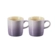 Jogo 2 Canecas Cappuccino de Cerâmica 200 ml Bluebell Roxo Le Creuset
