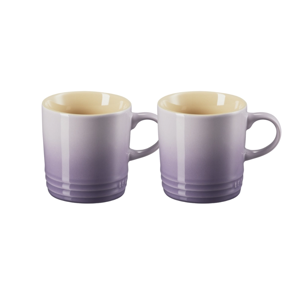 Jogo 2 Canecas Cappuccino de Cerâmica 200 ml Bluebell Roxo Le Creuset