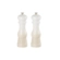 Kit de Travessa Retangular 32 cm e Moedores de Sal e Pimenta Meringue Le Creuset