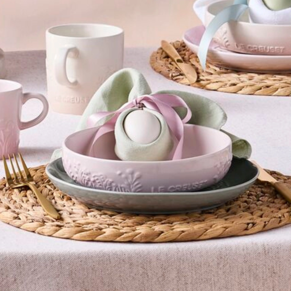 Prato Fundo de Cerâmica Sphere Jardin 18 cm Shell Pink Le Creuset