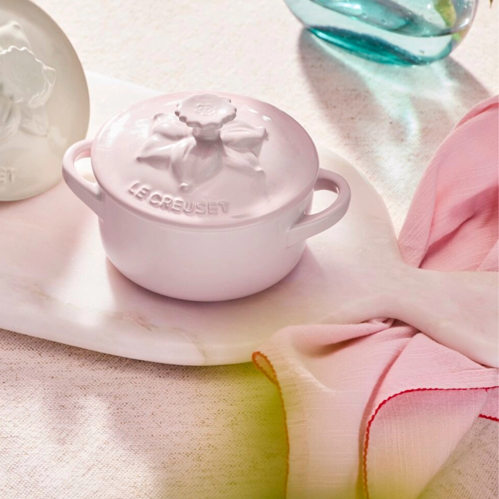 Mini Cocotte de Cerâmica Jardin 10 cm Shell Pink Le Creuset