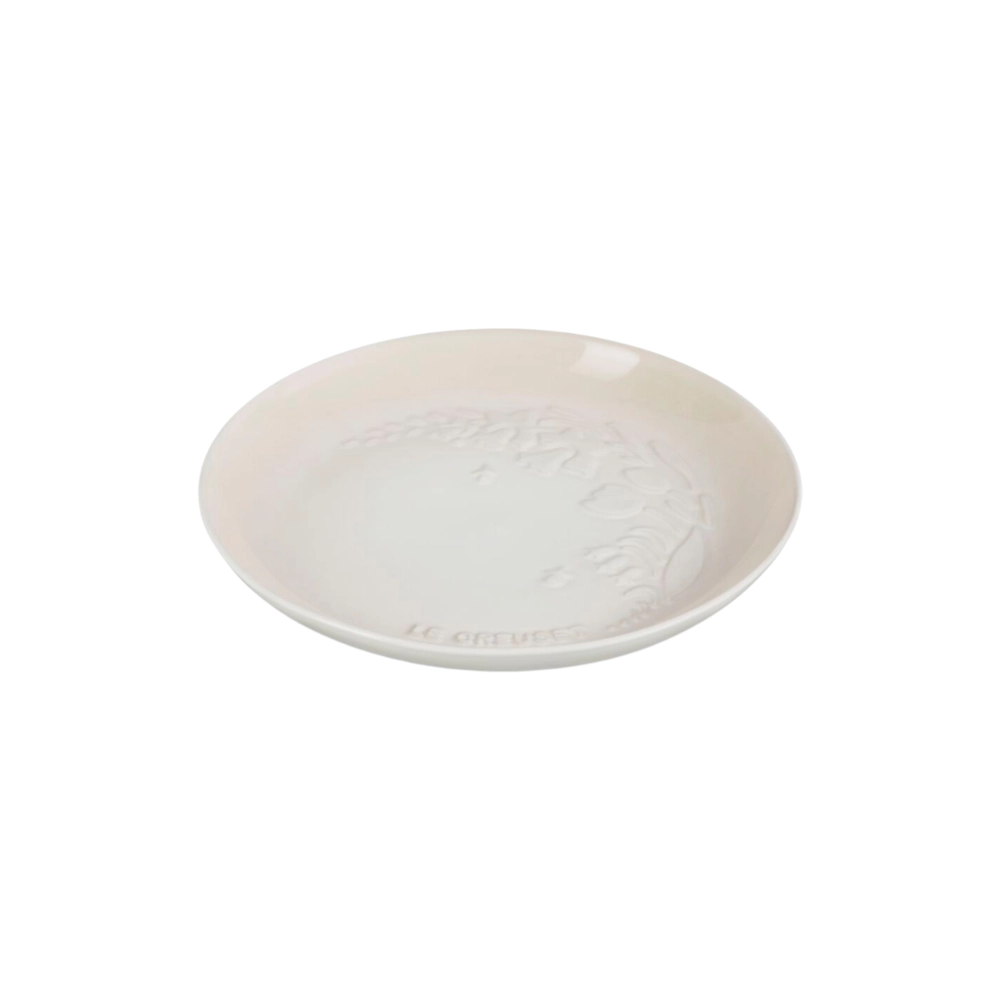 Prato Raso de Cerâmica Sphere Jardin 22 cm Meringue Le Creuset
