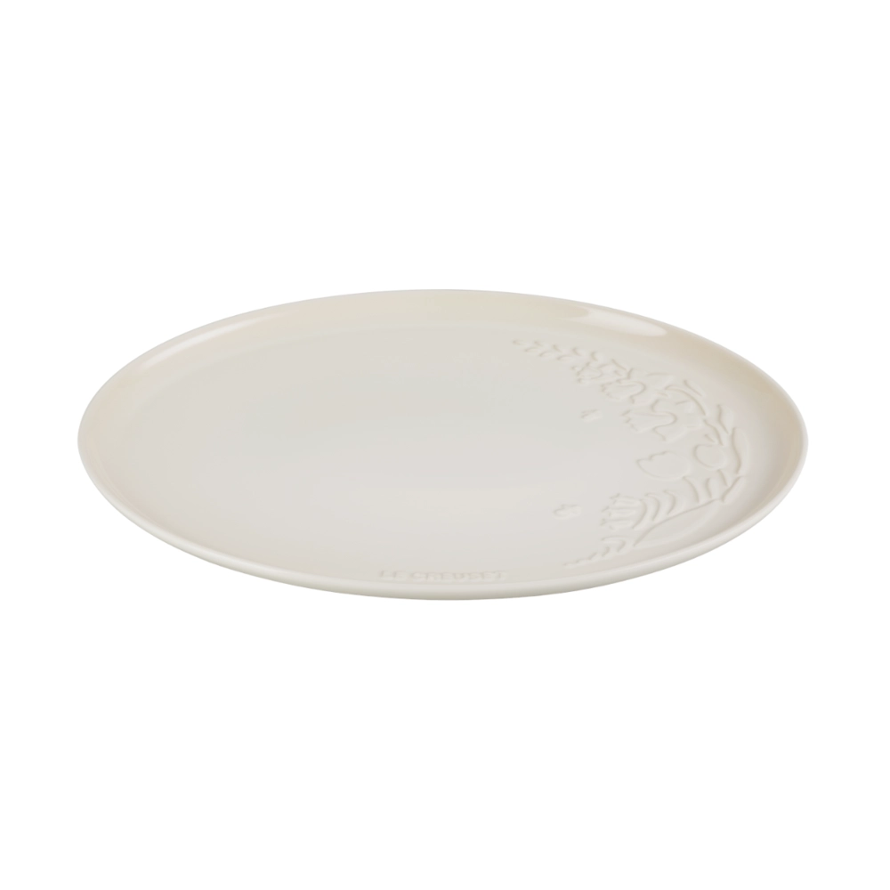 Bandeja de Servir Oval em Cerâmica Jardin 36 cm Meringue Le Creuset
