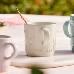 Caneca Cappuccino de Cerâmica Jardin 200 ml Meringue Le Creuset