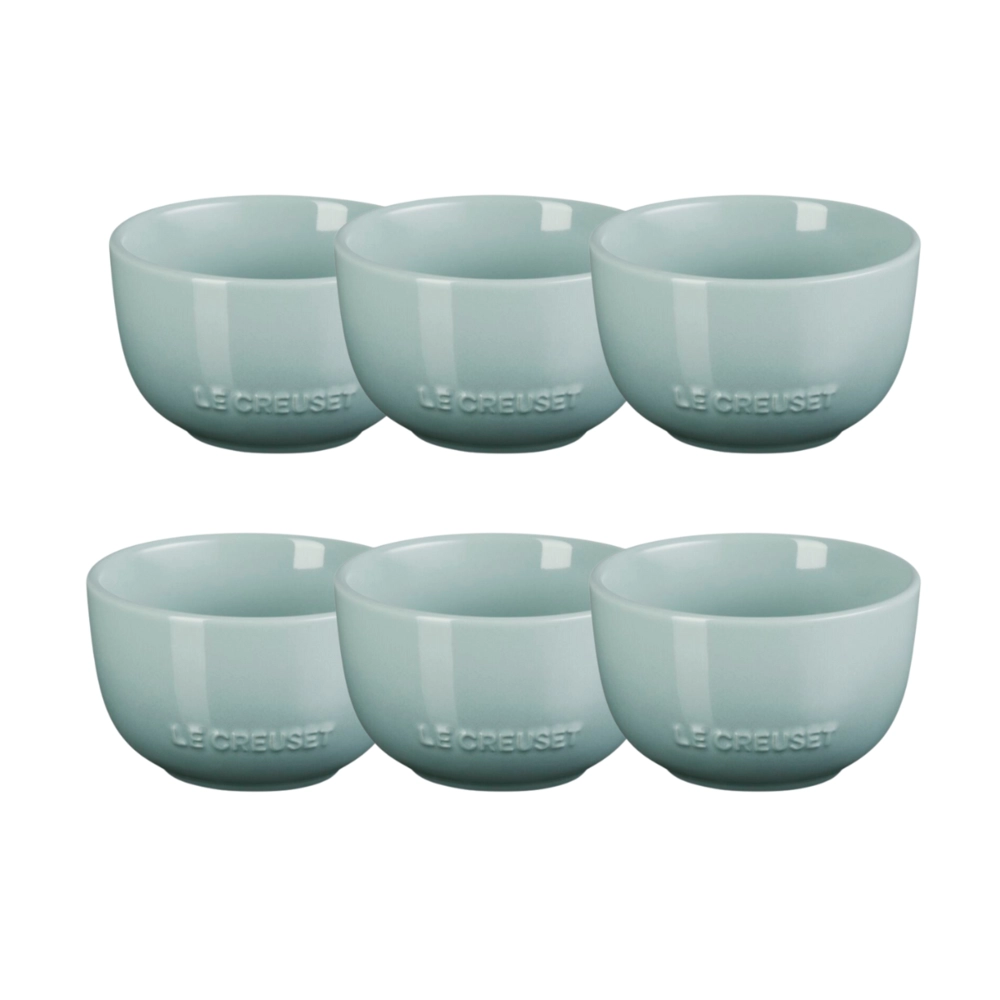 Jogo de 6 Mini Bowl de Cerâmica Jardin 320 ml Sea Salt Le Creuset