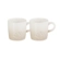 Jogo 2 Canecas Cappuccino de Cerâmica Jardin 200 ml Meringue Le Creuset