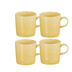 Jogo 4 Canecas de Chá de Cerâmica Jardin 350 ml Camomille Le Creuset
