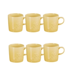 Jogo 6 Canecas de Chá de Cerâmica Jardin 350 ml Camomille Le Creuset