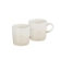 Jogo 2 Canecas de Chá de Cerâmica Jardin 350 ml Meringue Le Creuset