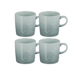 Jogo 4 Canecas de Chá de Cerâmica Jardin 350 ml Sea Salt Le Creuset