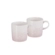 Jogo 2 Canecas de Chá de Cerâmica Jardin 350 ml Shell Pink Le Creuset