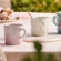 Jogo 4 Canecas de Chá de Cerâmica Jardin 350 ml Shell Pink Le Creuset