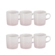 Jogo 6 Canecas de Chá de Cerâmica Jardin 350 ml Shell Pink Le Creuset