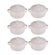 Jogo 6 Mini Cocotte de Cerâmica Jardin 10 cm Shell Pink Le Creuset
