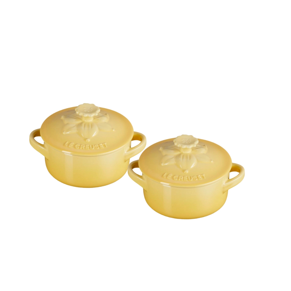 Jogo 2 Mini Cocotte de Cerâmica Jardin 10 cm Camomille Le Creuset