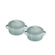 Jogo 2 Mini Cocotte de Cerâmica Jardin 10 cm Sea Salt Le Creuset