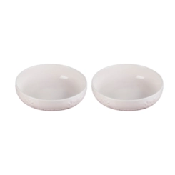Jogo de 2 Pratos Fundos de Cerâmica Sphere Jardin 18 cm Shell Pink Le Creuset