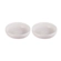 Jogo de 2 Pratos Fundos de Cerâmica Sphere Jardin 18 cm Shell Pink Le Creuset