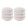 Jogo de 6 Pratos Fundos de Cerâmica Sphere Jardin 18 cm Shell Pink Le Creuset