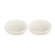 Jogo de 2 Pratos Fundos de Cerâmica Sphere Jardin 18 cm Meringue Le Creuset