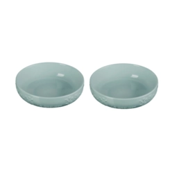 Jogo de 2 Pratos Fundos de Cerâmica Sphere Jardin 18 cm Sea Salt Le Creuset