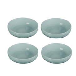 Jogo de 4 Pratos Fundos de Cerâmica Sphere Jardin 18 cm Sea Salt Le Creuset