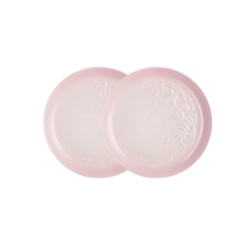 Jogo de 2 Pratos Rasos de Cerâmica Sphere Jardin 22 cm Shell Pink Le Creuset