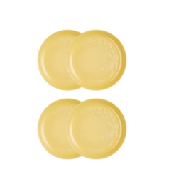 Jogo de 4 Pratos Rasos de Cerâmica Sphere Jardin 22 cm Camomille Le Creuset