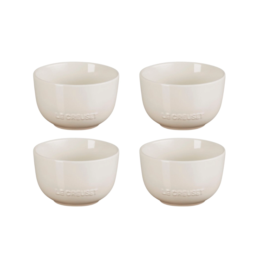 Jogo de 4 Mini Bowl de Cerâmica Jardin 320 ml Meringue Le Creuset