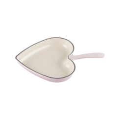 Skillet Coração em Ferro Fundido 26 cm Shell Pink Le Creuset