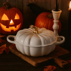 Caçarola Buffet Signature Abóbora 28 cm Meringue Le Creuset
