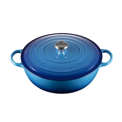 Panela Marmita Signature 32 cm Azure Blue Le Creuset