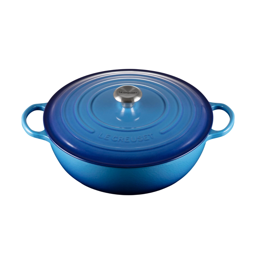 Panela Marmita Signature 32 cm Azure Blue Le Creuset