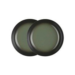Jogo de 2 Pratos Fundos de Cerâmica 22 cm Thyme Le Creuset