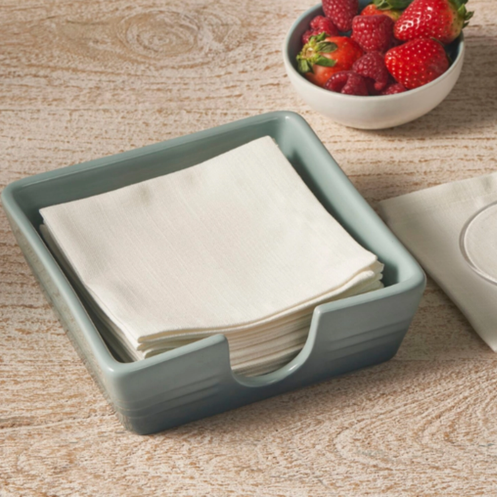Porta Guardanapo de Cerâmica Signature 15 cm Sea Salt Le Creuset